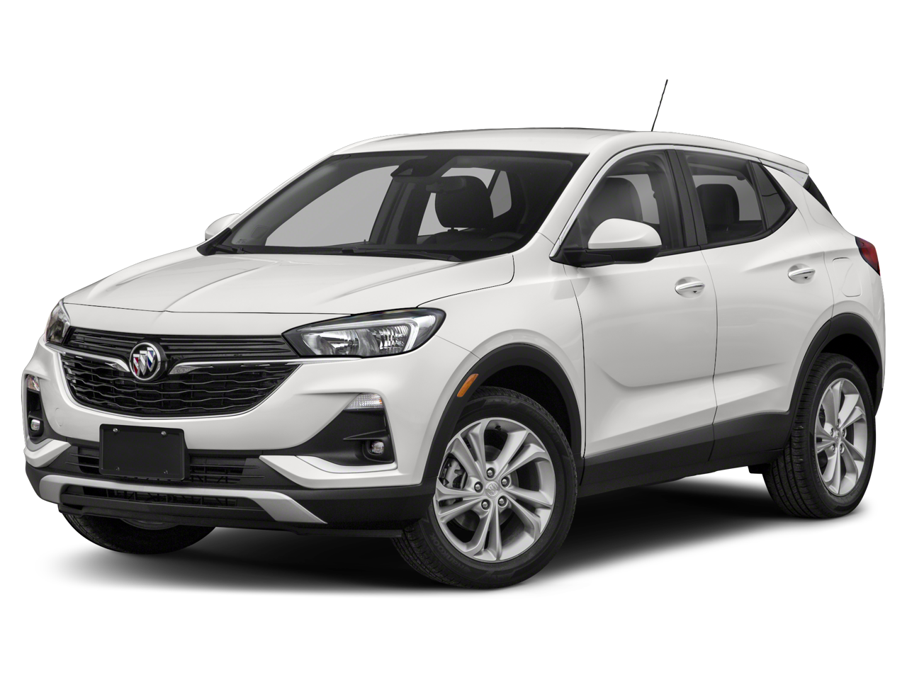 2021 Buick Encore GX Select in White Frost Tricoat — front three-quarter view