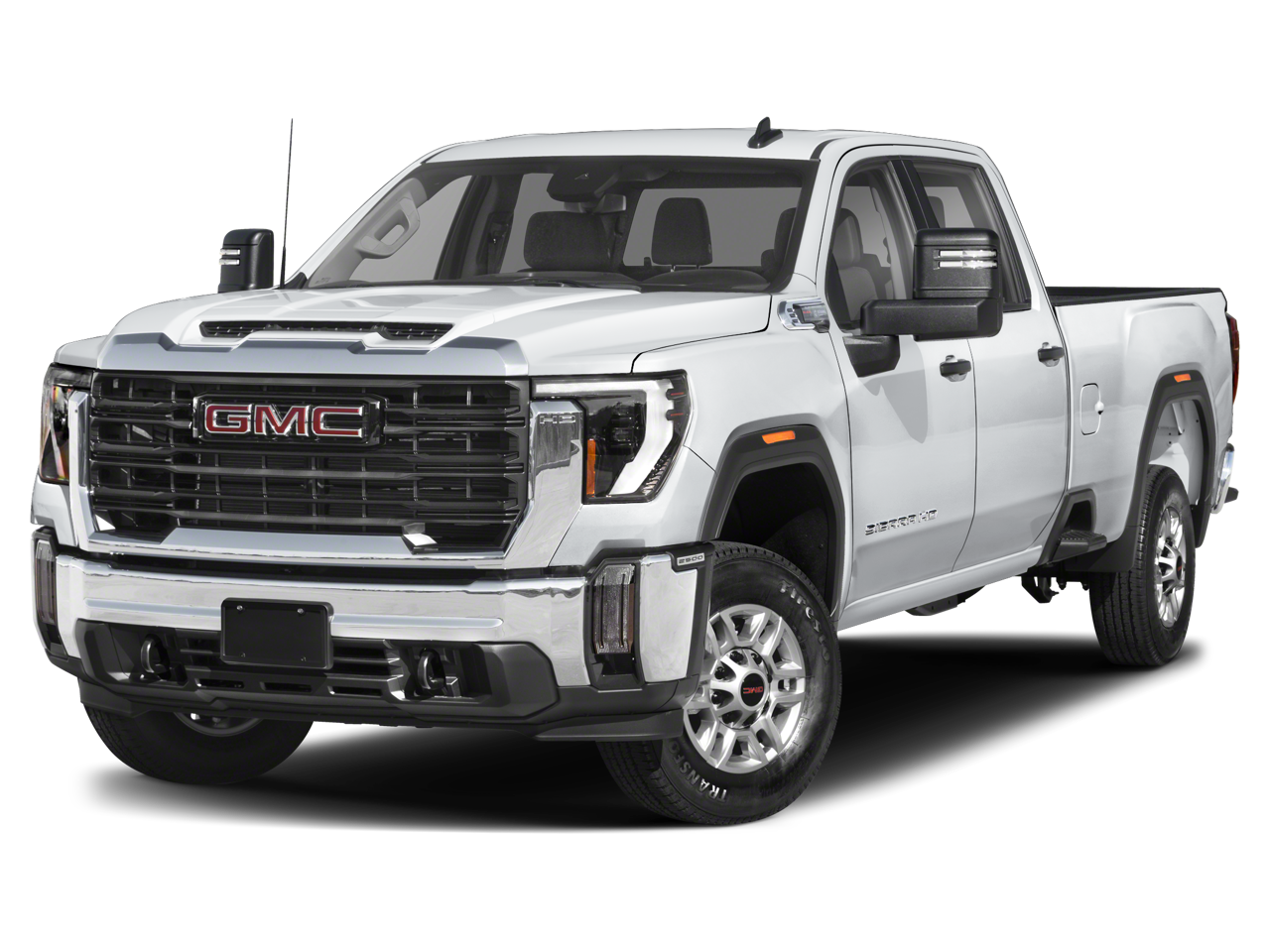 2024 GMC Sierra 2500 HD Pro in Summit White — front three-quarter view