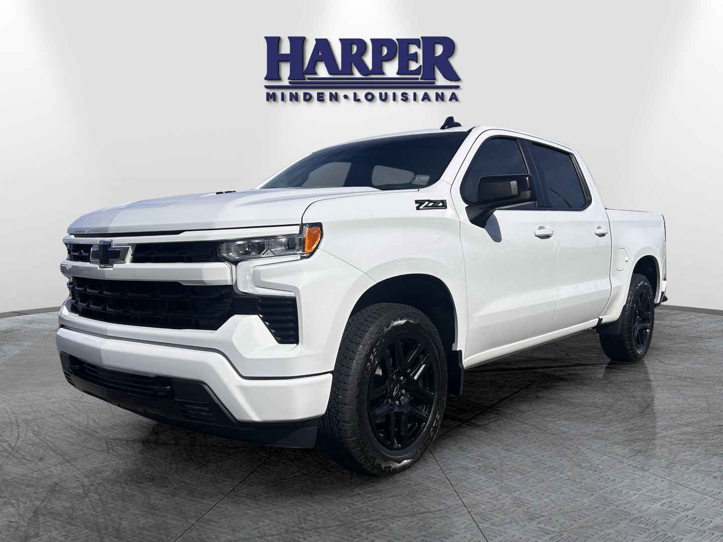2024 Chevrolet Silverado 1500 RST in Summit White — front three-quarter view