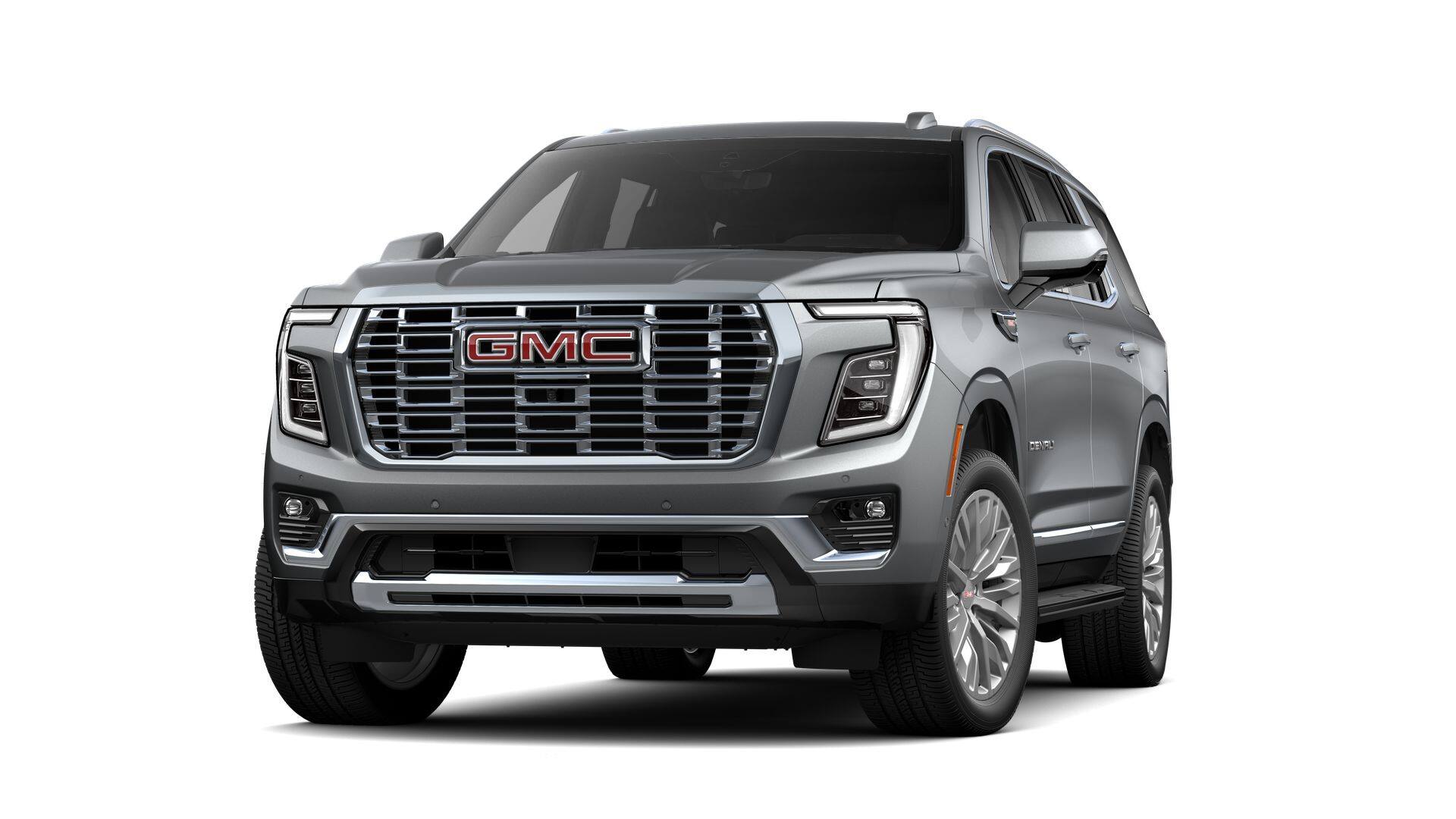 2026 GMC Yukon Denali in Sterling Metallic — front three-quarter view